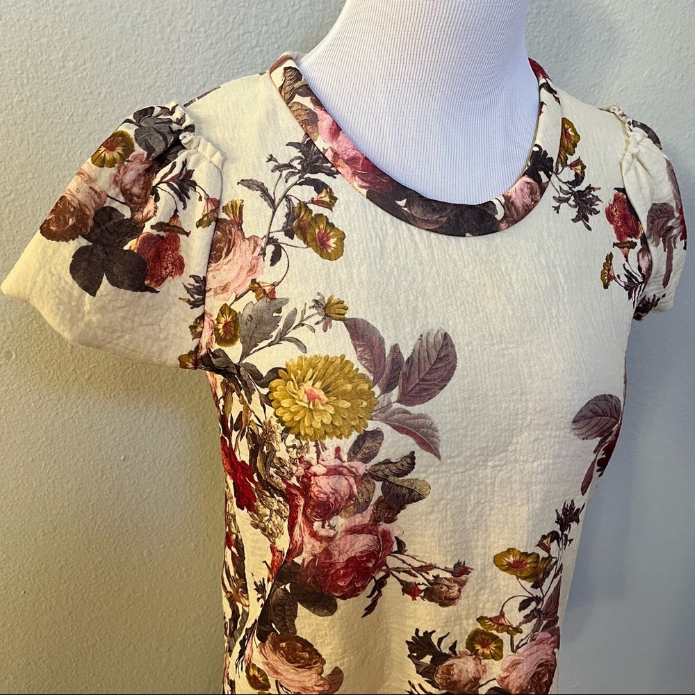Zara Floral Baroque Top